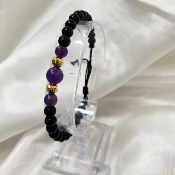 Pulsera Esferas Moradas